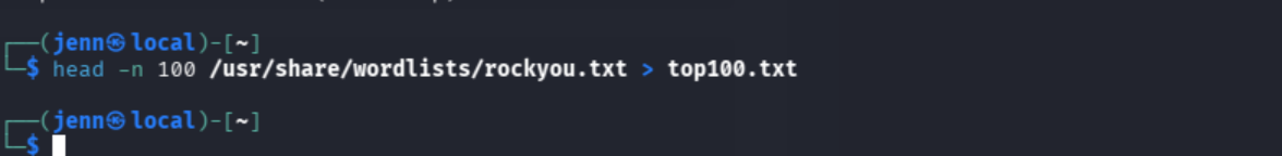 top100.txt created and confirmed present
